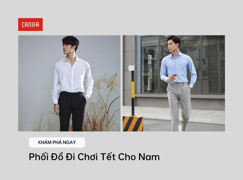 Kết hợp áo thun có cổ nam trắng với áo khoác bomber xanh navy và quần jeans, tạo layer năng động
