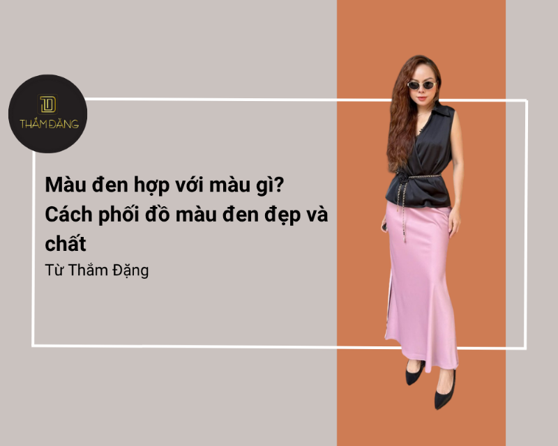 Sự kết hợp màu đỏ và đen tạo nên vẻ ngoài quyền lực và bí ẩn, cho thấy màu đỏ kết hợp với màu gì thì đẹp khi muốn thể hiện cá tính mạnh