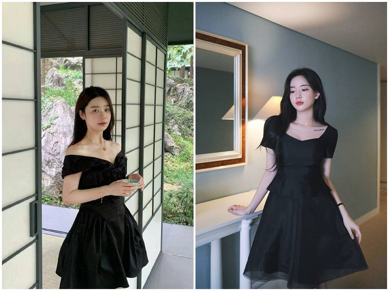 Đầm peplum đen trẻ trung, tôn dáng và phong cách cá tính