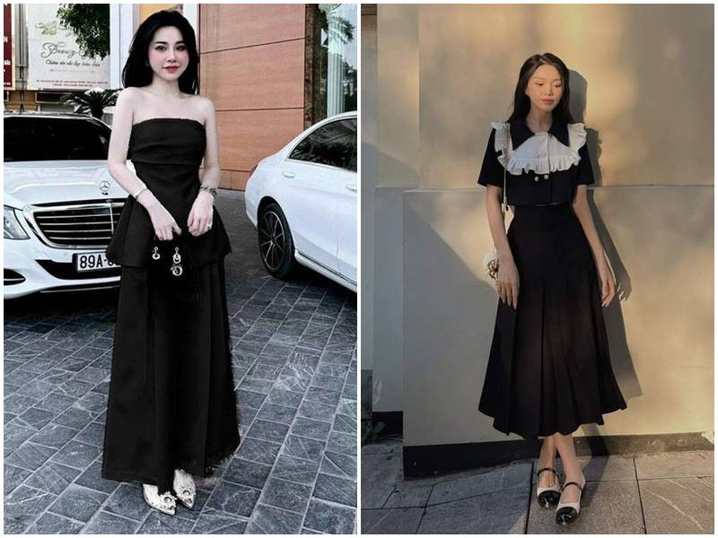 Đầm dạ hội đen dáng dài, thanh lịch và quyến rũ cho các sự kiện lớn