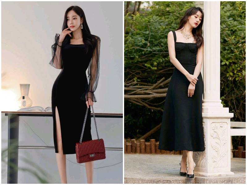 Đầm đen dự tiệc với 5 phong cách quyến rũ khác nhau