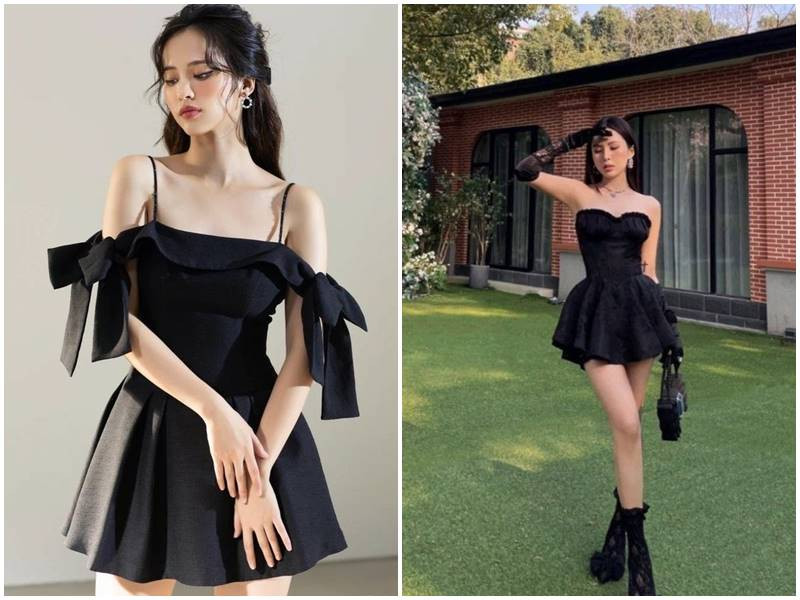 Đầm đen hở lưng, khoe vẻ đẹp gợi cảm và bí ẩn