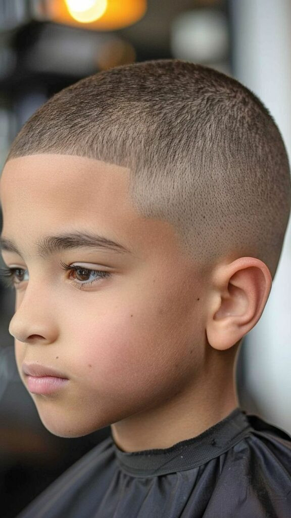 kiểu tóc Buzz Cut sành điệu cho bé trai