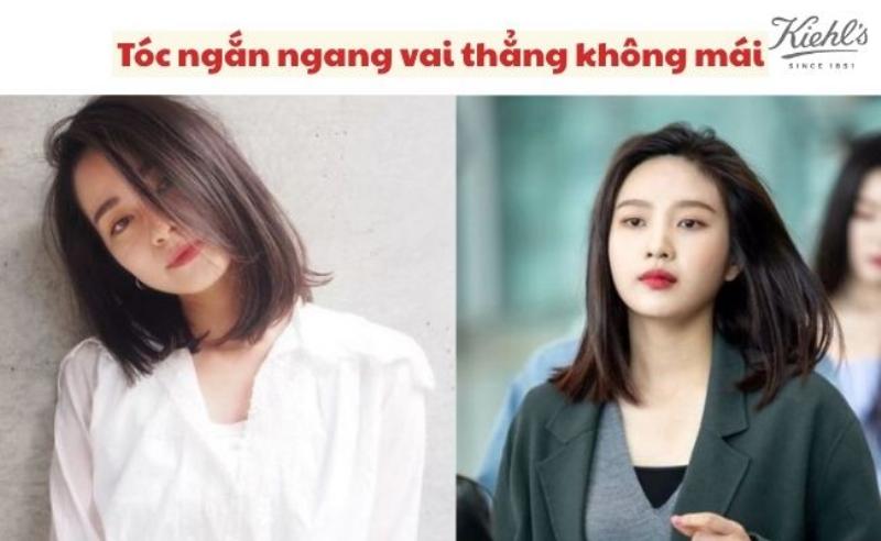 Cô gái trẻ với kiểu tóc xoăn ngắn Hàn Quốc tự nhiên, bồng bềnh, mang lại vẻ ngoài trẻ trung và cuốn hút.