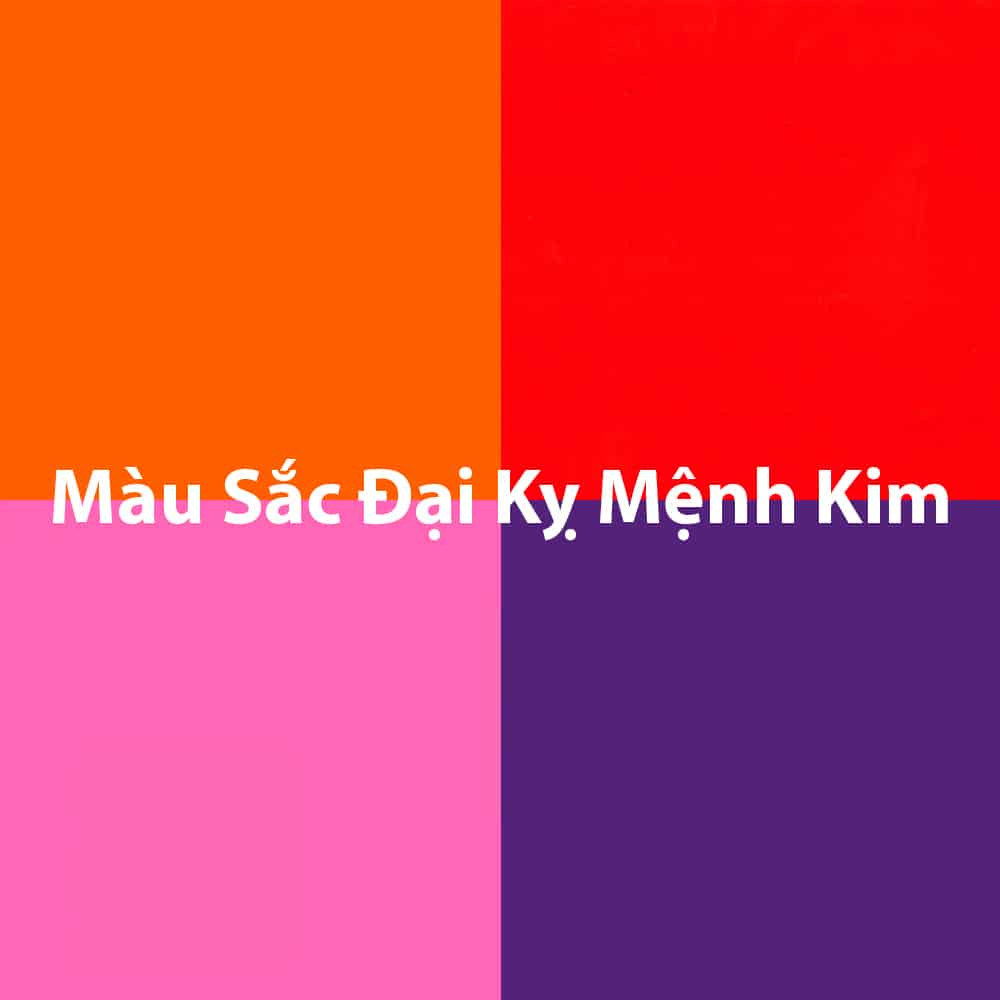 Hỏa khắc Kim: Tránh màu đỏ, hồng, cam, tím