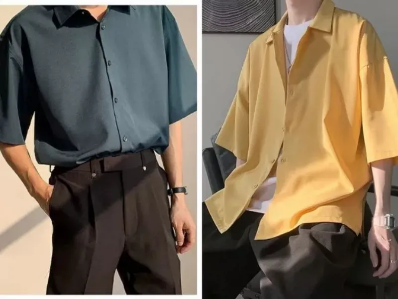 Phối đồ công sở lịch lãm với áo sơ mi tay ngắn nam