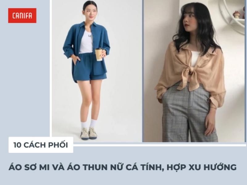 Phối đồ với áo sơ mi trắng nữ theo phong cách layering độc đáo