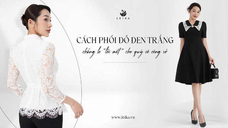Gợi ý phối quần đen với áo màu đậm cho phong cách công sở chuyên nghiệp, lịch sự và sang trọng