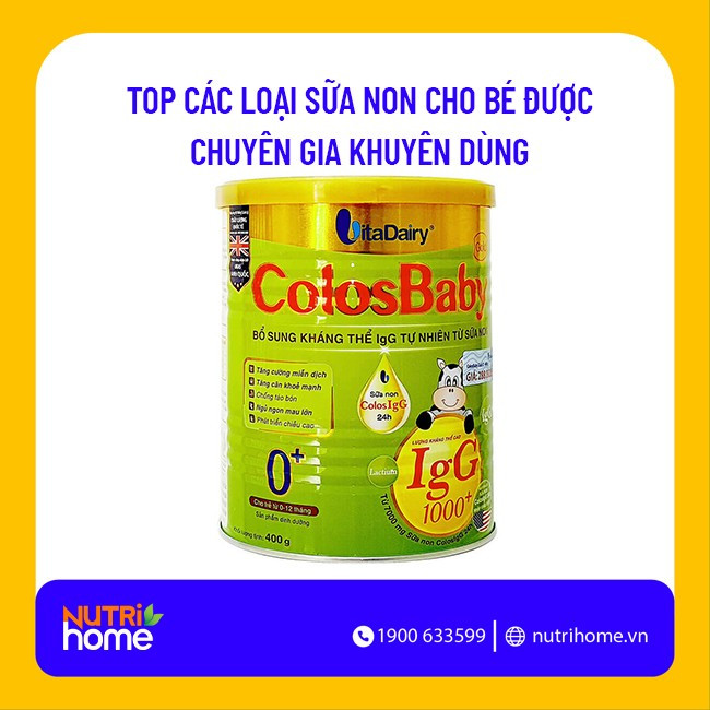 Sữa non Colosbaby hỗ trợ tăng cường đề kháng và phát triển thể chất