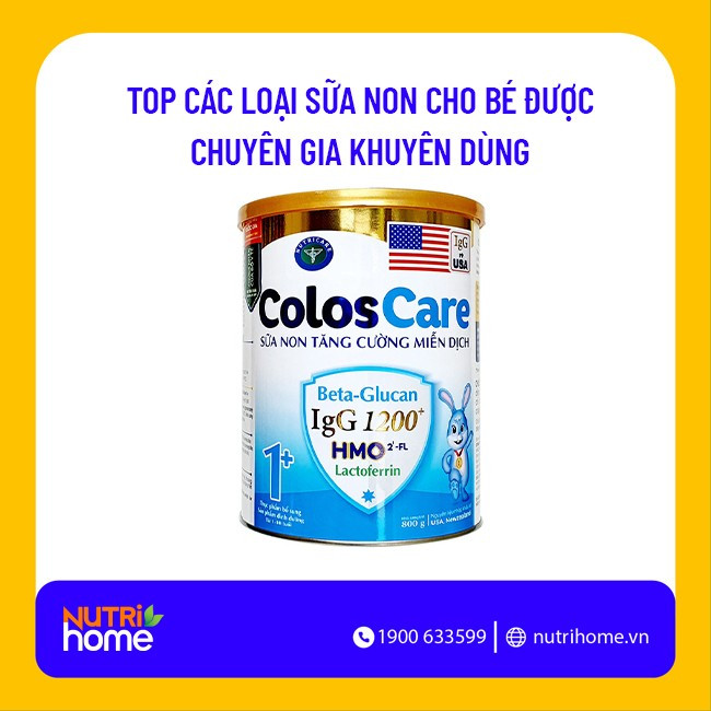 Sữa non ColosCare hỗ trợ tăng sức đề kháng và phát triển toàn diện