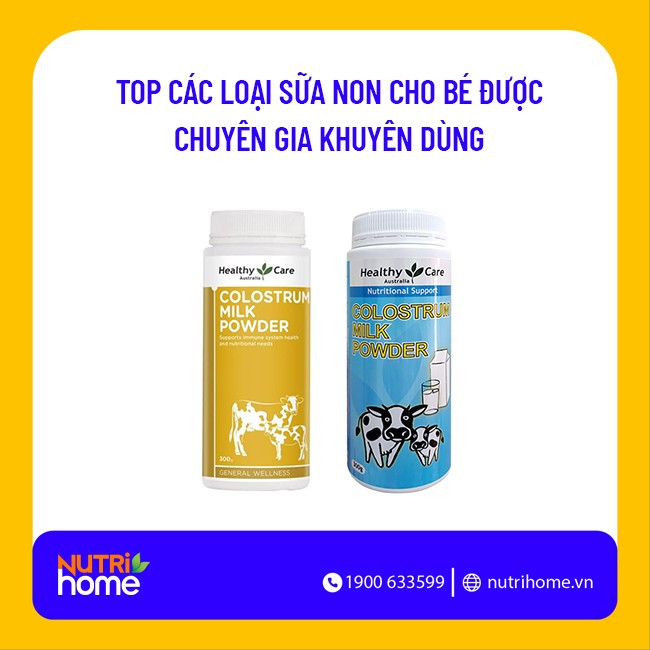 Sữa non Healthy Care từ Úc hỗ trợ phát triển toàn diện
