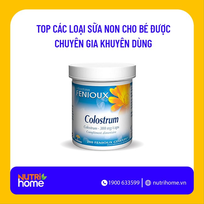 Sữa non Pháp Fenioux Colostrum dạng viên tăng cường đề kháng