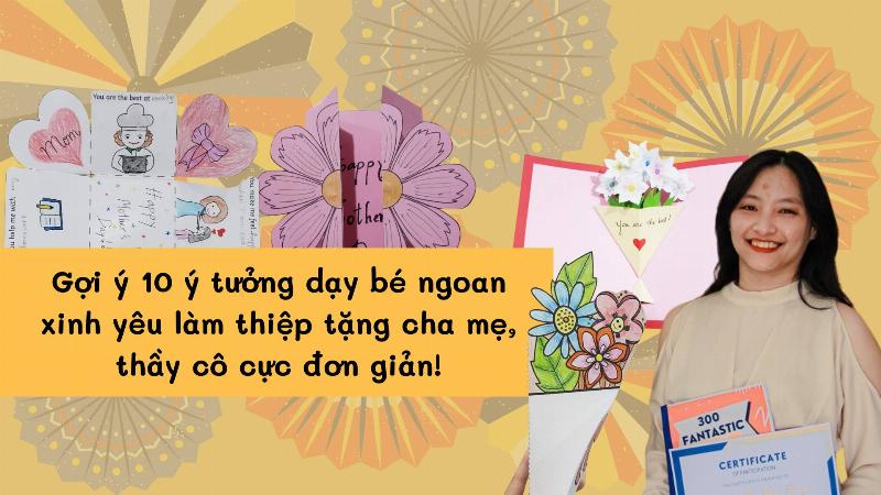 Một người đang thực hiện các kỹ thuật biến tấu trên thiệp 20/10, tạo hiệu ứng 3D pop-up hoặc kết hợp vật liệu đa dạng