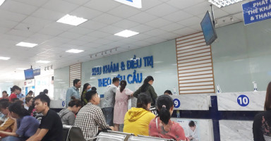 Quầy đăng ký dịch vụ khám tiền hôn nhân tại Bệnh viện Từ Dũ, khu khám theo yêu cầu