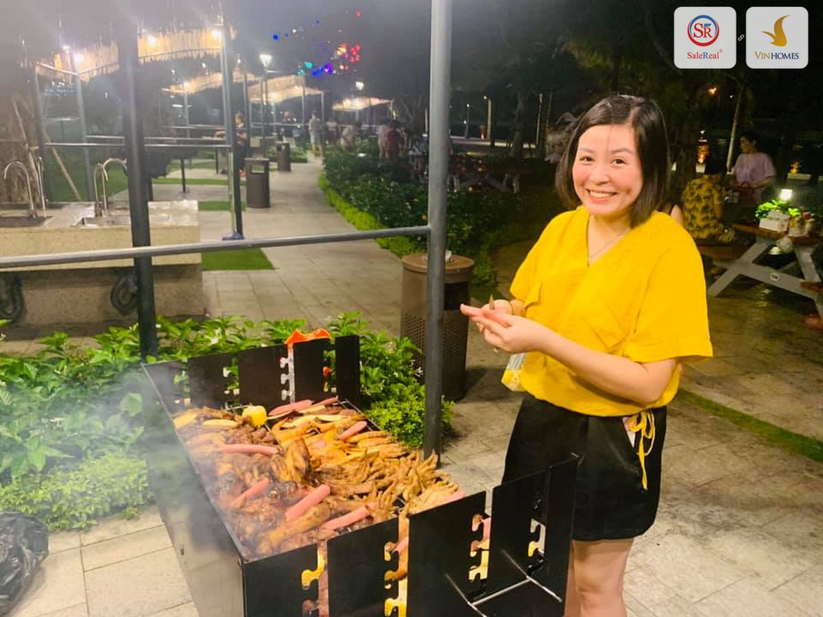 Góc nhìn công viên BBQ Garden Vinhomes Ocean Park 3