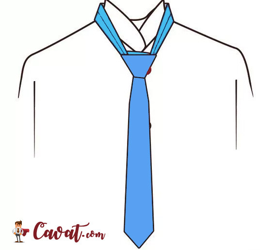Điều chỉnh và hoàn thiện nút thắt cà vạt Pratt