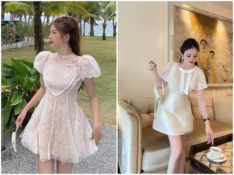Đầm dự tiệc cho người bắp tay to, thiết kế tay che khuyết điểm