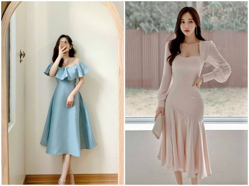 Đầm dài dự tiệc thanh lịch và cuốn hút