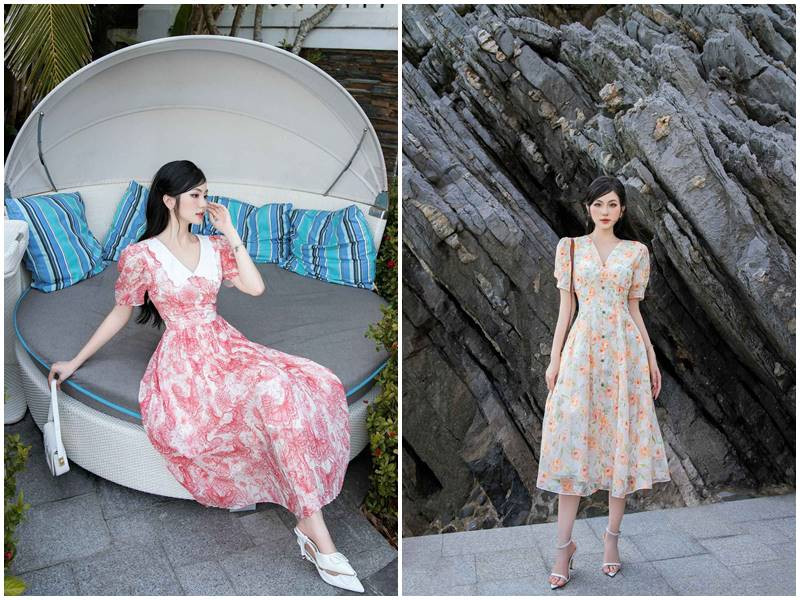 Thiết kế đầm maxi dự tiệc duyên dáng