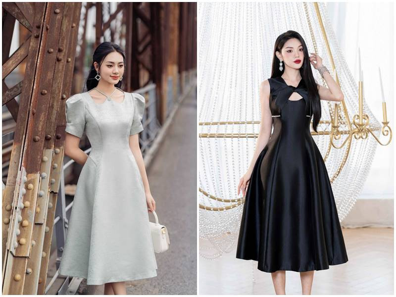 Đầm xòe dự tiệc đa năng, dễ phối đồ