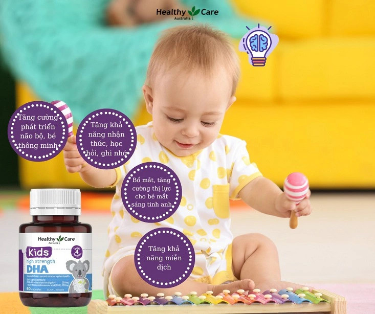 Healthy Care Kids High Strength DHA an toàn cho bé sơ sinh