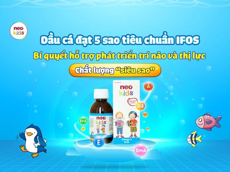 Neo Kids Omega 3 DHA với DHA ổn định gấp 5 lần