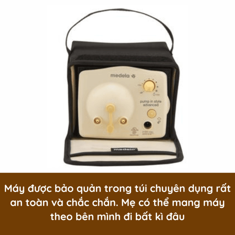 Hệ thống hút sữa chân không êm ái trên máy Medela Pump Advanced