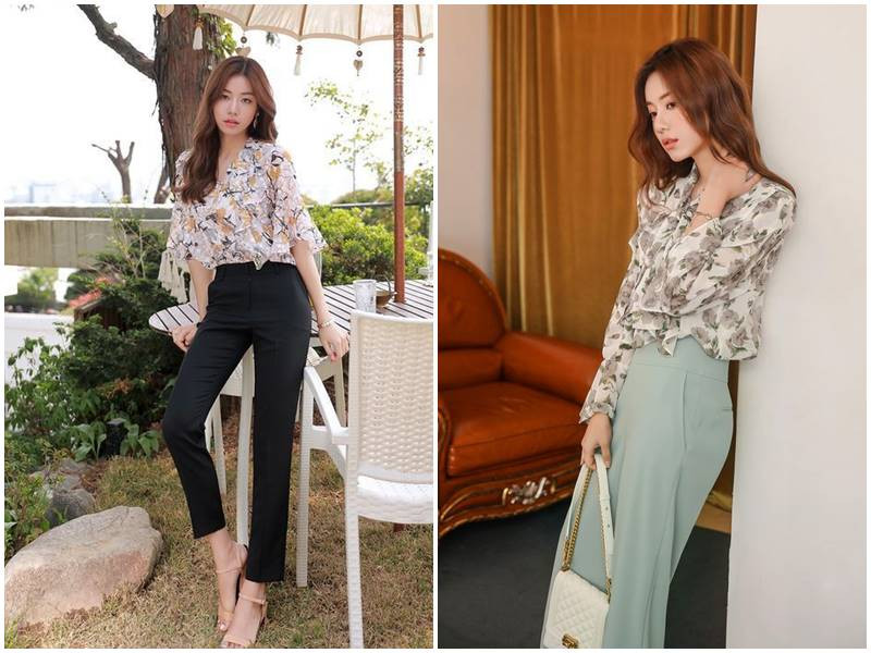 Áo sơ mi cách điệu họa tiết