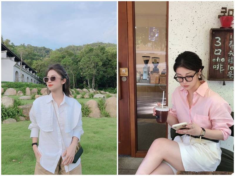 Áo sơ mi Hàn Quốc cách điệu