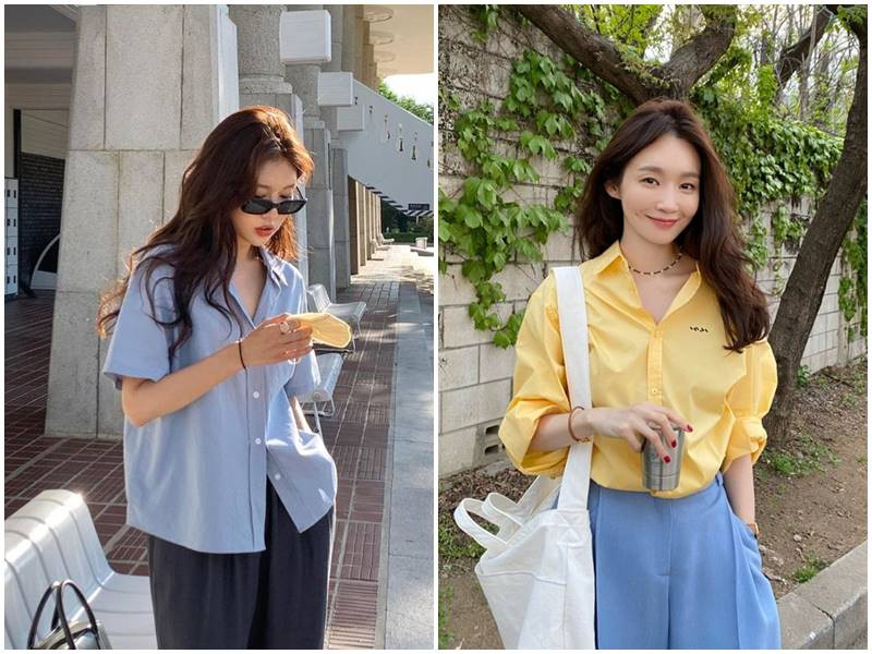 Sơ mi Hàn Quốc cách điệu