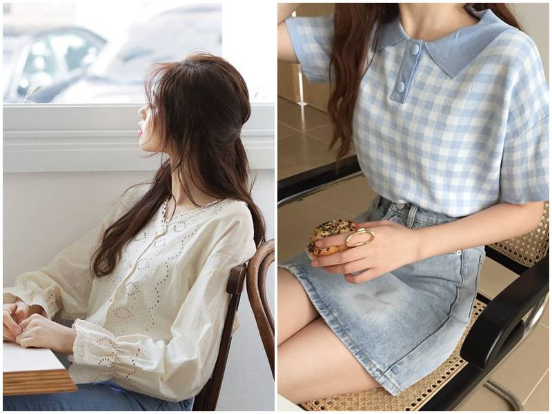 Áo sơ mi cách điệu Casual chic