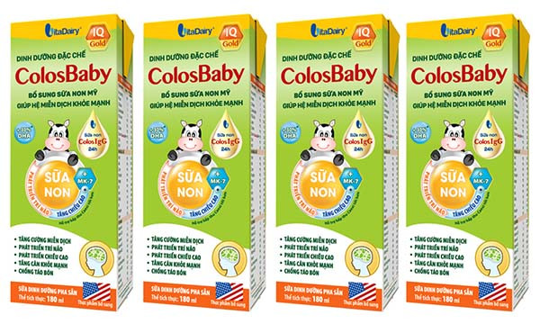 Sữa bột pha sẵn ColosBaby IQ Gold tăng cường đề kháng và tiêu hóa