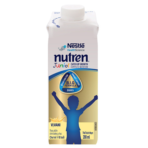 Sữa nước Nutren Junior pha sẵn hỗ trợ trẻ suy dinh dưỡng, nhẹ cân