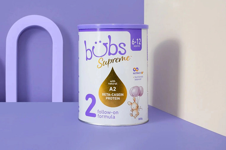 Sữa Bubs Supreme số 2 giúp bé tăng cân