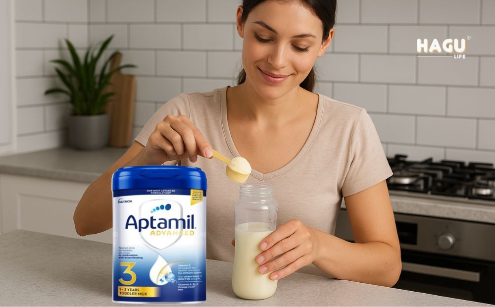 Sữa Aptamil Advanced số 3 cho bé 1-3 tuổi tăng cường miễn dịch, phát triển trí não