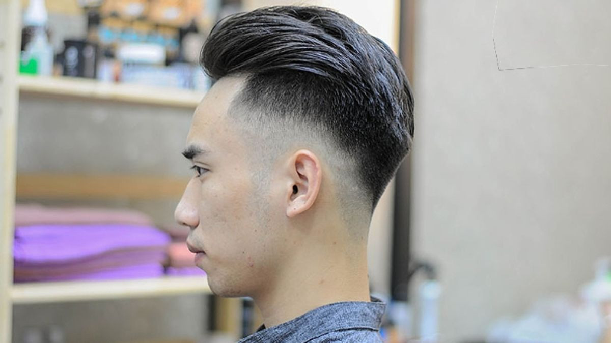 Kiểu tóc Undercut vuốt ngược nam tính, sành điệu