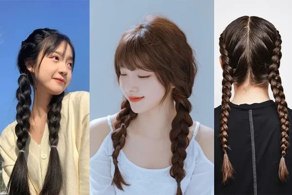 Hướng dẫn tết tóc hai bên đơn giản, dễ thương