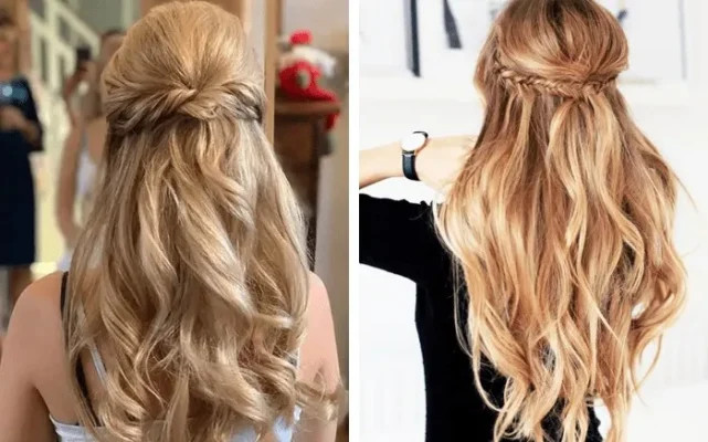 Tóc tết nửa đầu duyên dáng, nhẹ nhàng đi dự tiệc