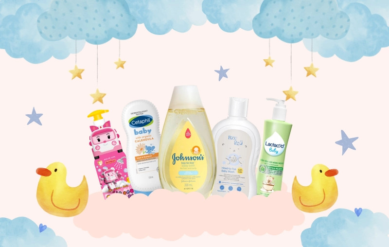 Top 5 sữa tắm cho trẻ sơ sinh được các ba mẹ Việt tin dùng