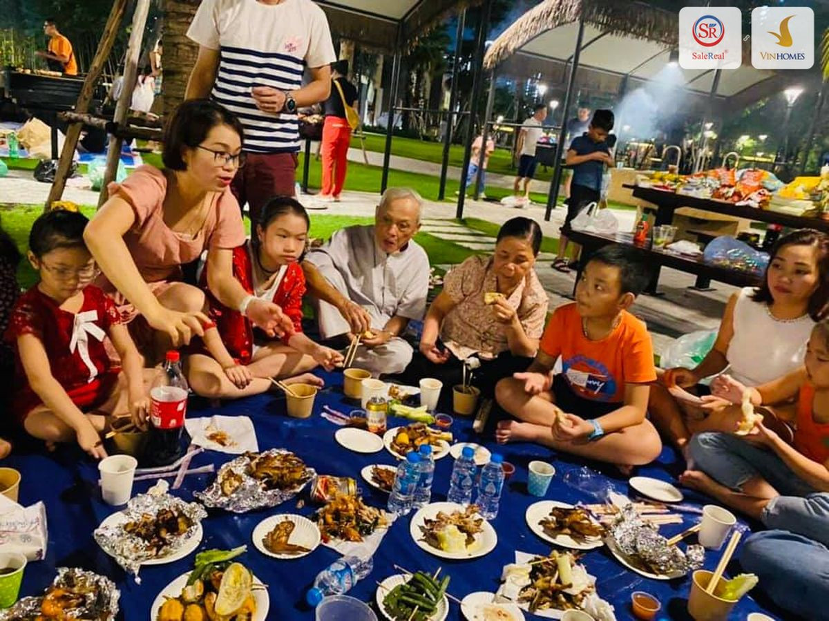 Trải nghiệm nướng BBQ ngoài trời tại Vinhomes Ocean Park 3