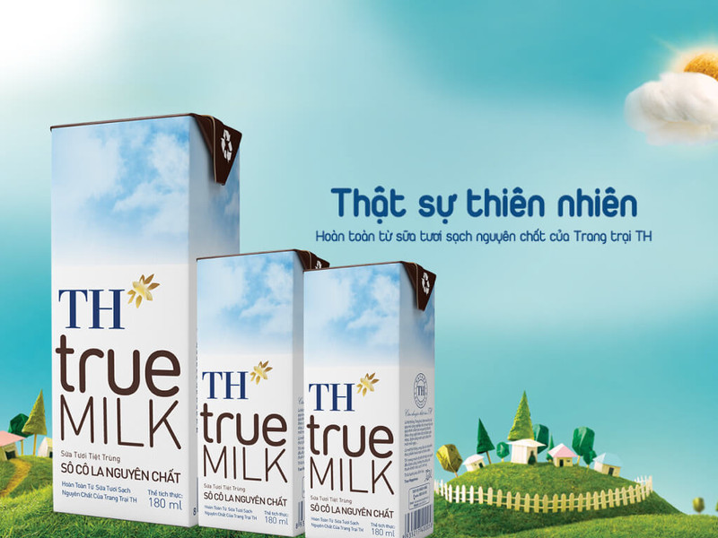Sữa tươi TH True Milk hương socola được trẻ em yêu thích với vị ngọt tự nhiên