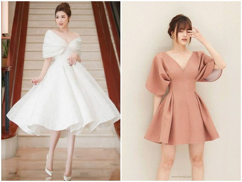 Váy dự tiệc cho người mập dáng xòe