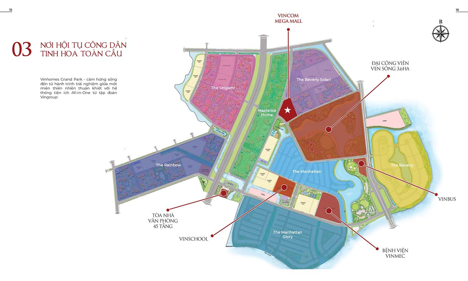 Tổng quan đại đô thị Vinhomes Grand Park với trung tâm thương mại và tiện ích