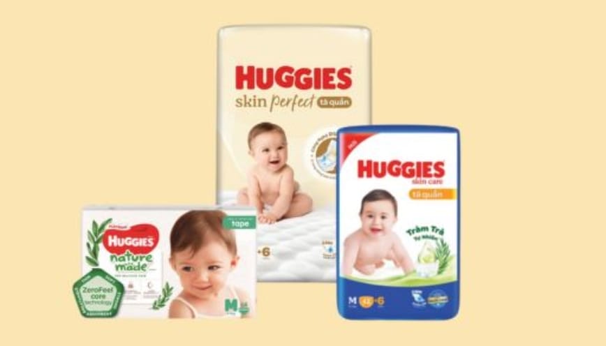 Các dòng tã quần size M Huggies bán chạy nhất