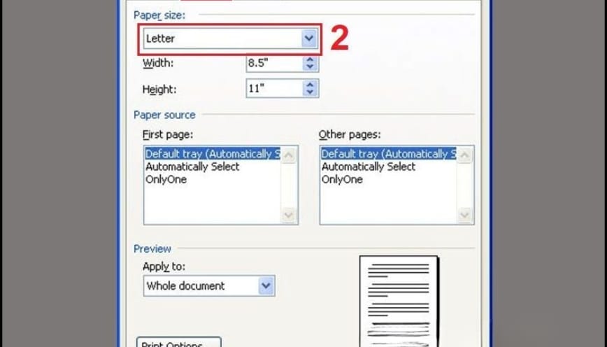 Cách chỉnh khổ giấy A3 trong Microsoft Word