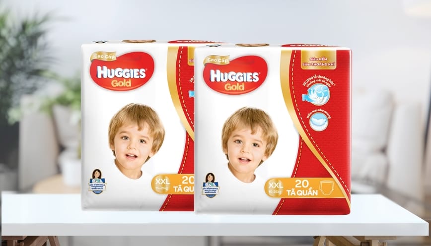 Huggies Gold cao cấp bảo vệ toàn diện