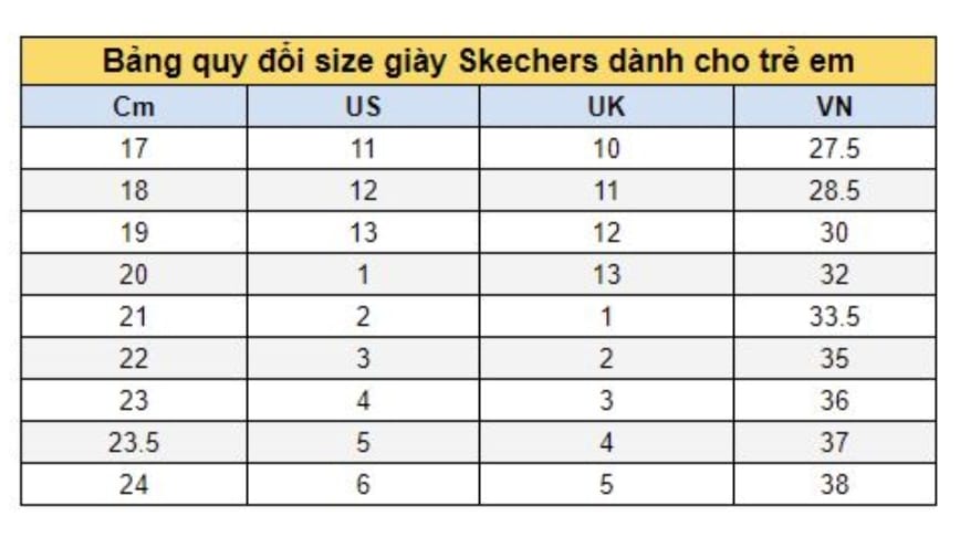 Hướng dẫn chọn giày Skechers trẻ em