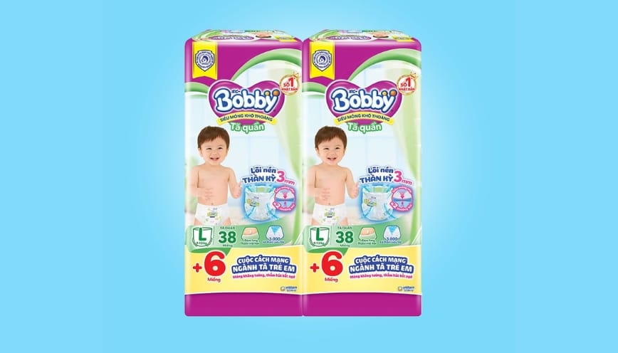 Hướng dẫn chọn tã Bobby size L đúng cách
