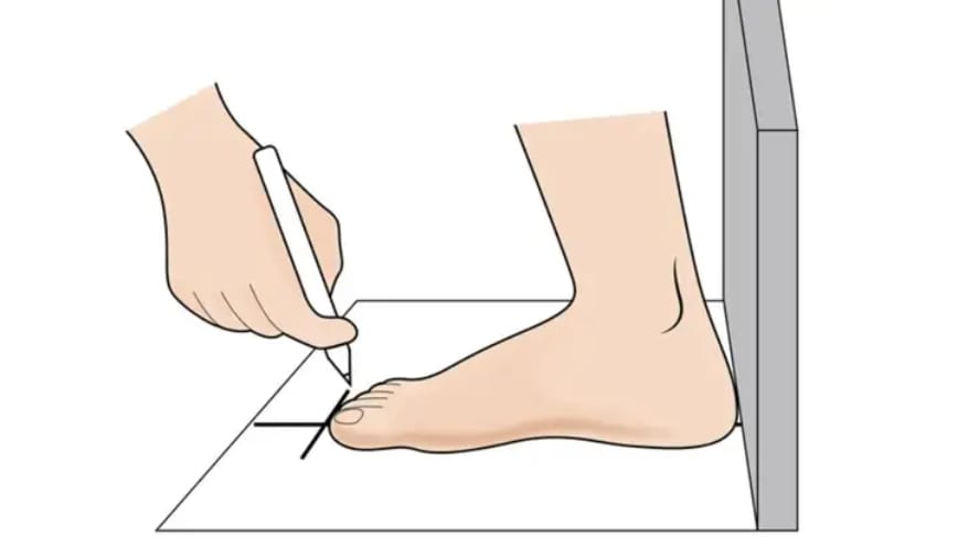 Xác định các thông số chiều dài và chiều rộng chân