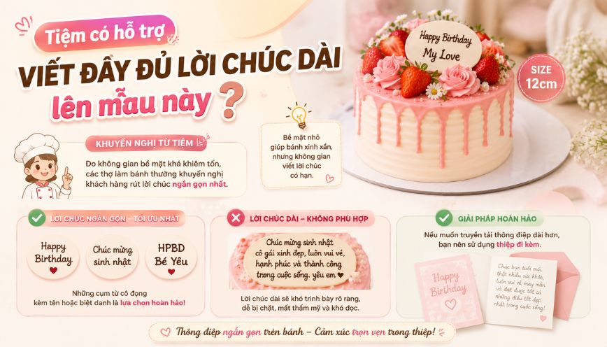 Tiệm có hỗ trợ viết đầy đủ lời chúc dài lên mẫu này không?